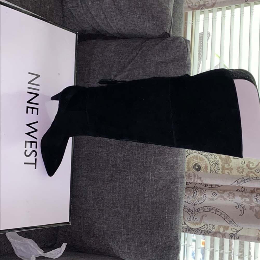 Over The Knee Suede Heeled Boots